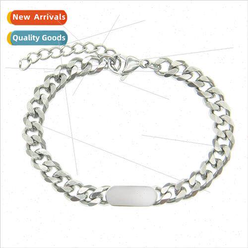 ins cold wind men women Europe hip-hop Cuban chain bracelet