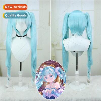 vocaloid hatsune miku character wig new snow hatsune ice blu