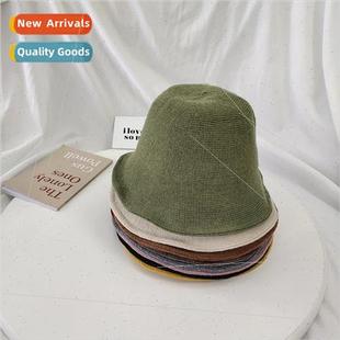 winter warm hat women fisherman fall knted Hat wool