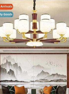 New Chinese chandelier full copper living room lamp modern s