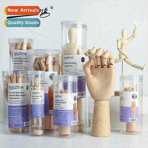 Bucket art drawing wh wooden finger puppets 12 inch flexible