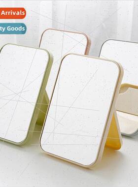 mple plain square mirror desktop single princess comb makeup