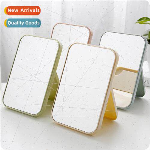 mple plain square mirror desktop single princess comb makeup