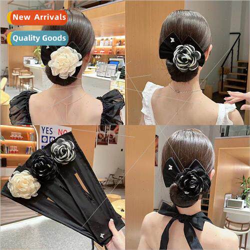 Lazy Magic Twist Clip Marble Hair Strap Bow Plate Hair Artif
