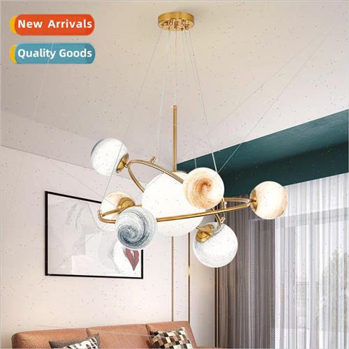 Scandinavian minimalist planetary star chandelier boys girls