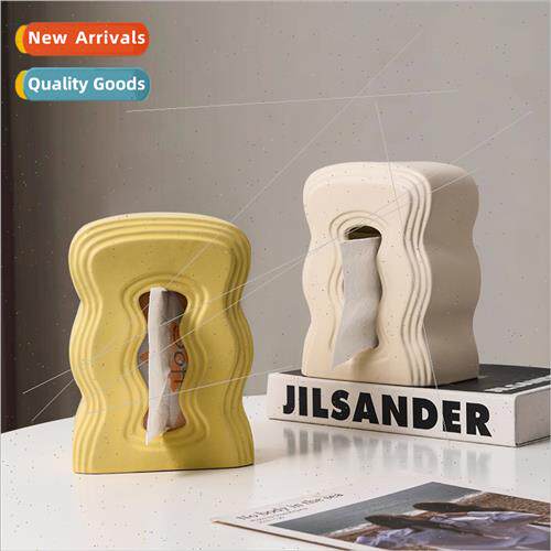 Cream wind creative ceramic tissue box living room high-end