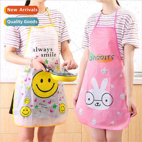 Apron waterproof thickened Korean cartoon cute sleeveless bu