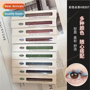Makeup Colorful False Long Thick Stage Eyelashes Curly Strip