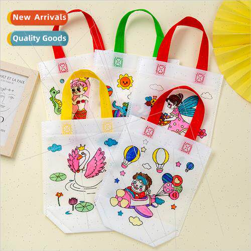 Children diy environmental protection graffi bag bag childre