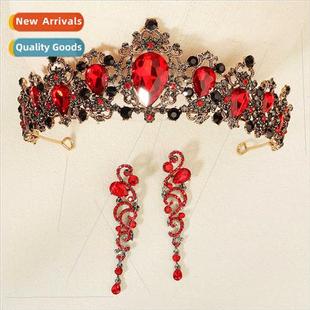 Set Two Vintage Bridal Wedding Earrings Banquet Access Crown