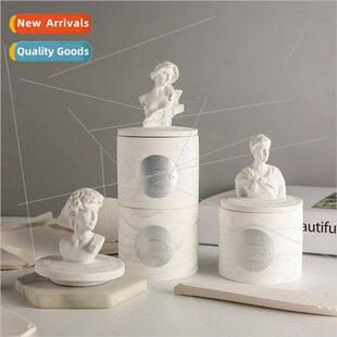 Plaster Statue Candle Aromatherapy Sleep Women Bedroom Room