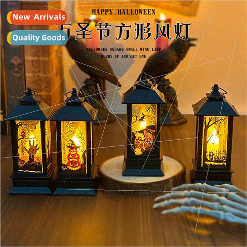 Vintage Halloween wind lamp LED electronic candle lamp porta