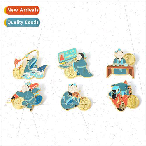 x Arts Confucius Education Student Pin Metal Badge Graduatio