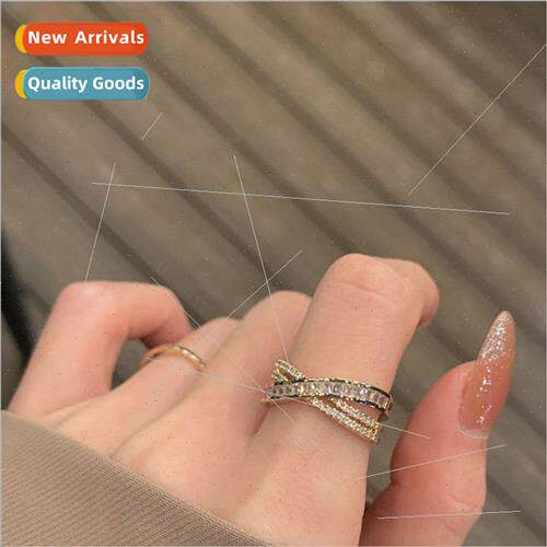 New simple sense niche ring college fashion tide zirconia su