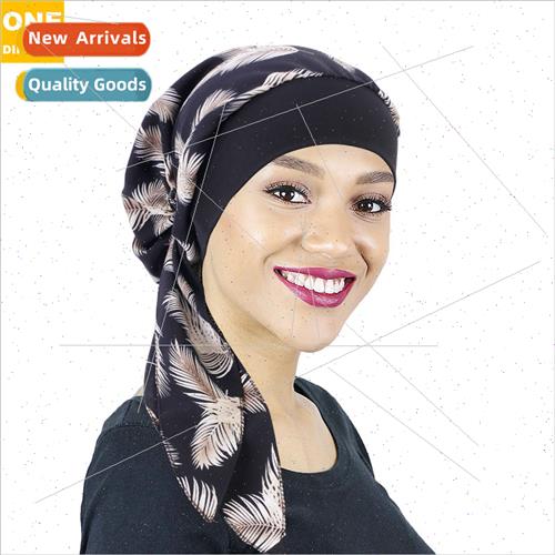 Elastic hair bfluttering bandana cap Tie pirate hat summer t