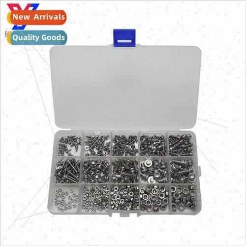 400pcs box M2M2.5M3M4M5 304 Phillips Pan Head Combination Sc