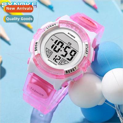 Children watch colorful luminous waterproof sports girls ele