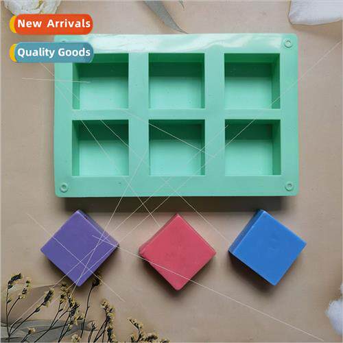6连square soap 310 chocolate silicone mold candy dessert ice