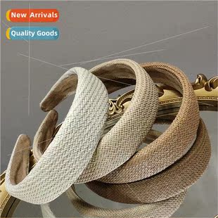 new straw retro bands Korean summer vacation Hair headband