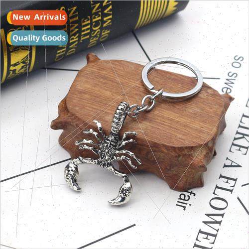 Europe new jewelry punk alloy retro scorpion keychain men do