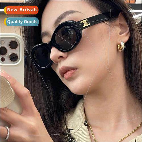 Sunglasses women new large face premium sense Europe retro c