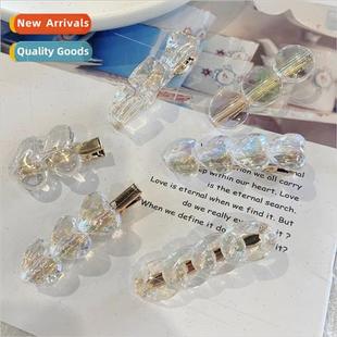 ice cube simple laser sweet transparent clips Fantasy hair