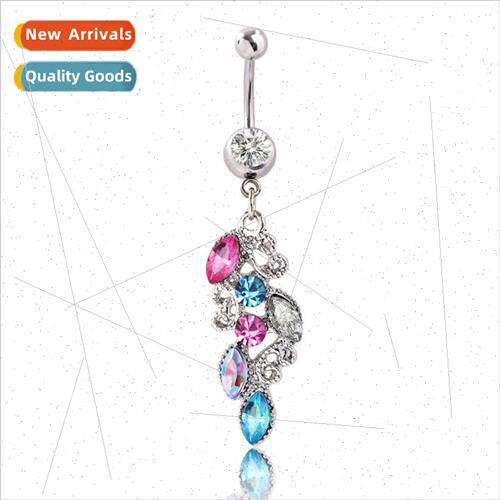 Europe merchandise belly button ring Alloy acrylic diamonds