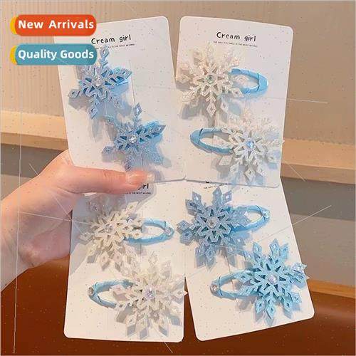 Children broken hair clips Aisha snowflake hair accessories