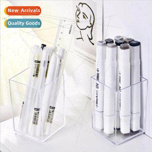 mple DIY pen container organizer large capacy transparent pe