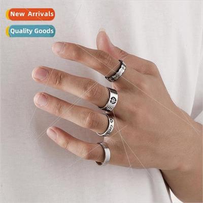 Fashion Commuter Creative Delicate Monogram Men Stainless St