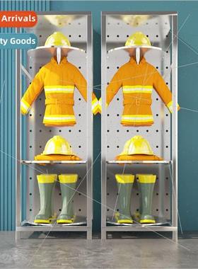 Firefighting clothing rack stainless steel combat unims doub