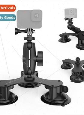 Sports camera accessories car triangular suction cup holder