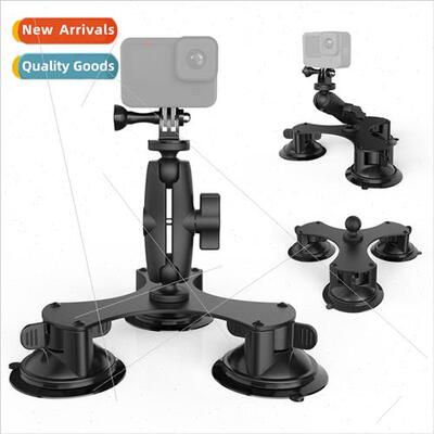 Sports camera accessories car triangular suction cup holder