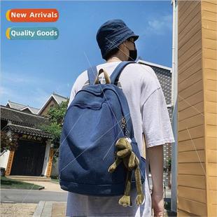 ulzzang Korea canvas backpack capacy Schoolbag large female