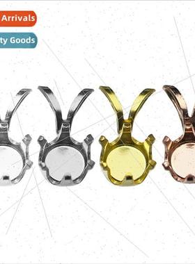 Through body s925 silver jewelry six claws round empty brack