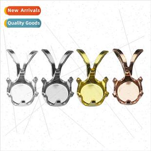 Through body s925 silver jewelry six claws round empty brack