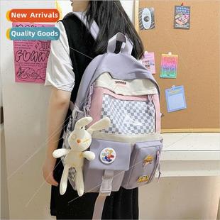 high junior middle school backpack Schoolbag students female