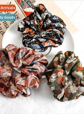 New Korean large intestine ring hair circle ins French chiff