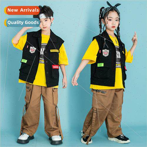 Set dance children tide clothing boys summer hip-hop permanc