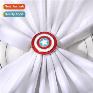 Avengers 3 Captain America shield logo napkin buckle napkin