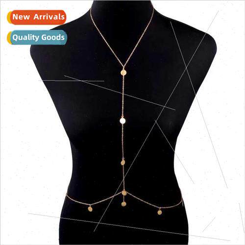 Europe summer niche fashion sexy beach body chain simple seq