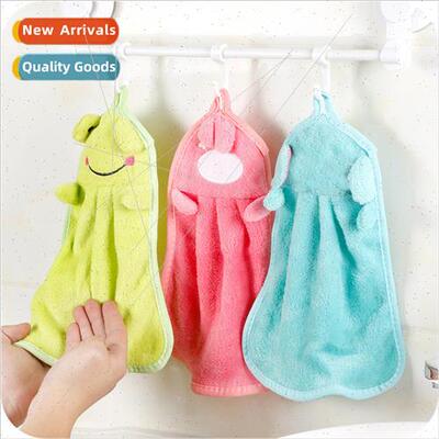 HTowel Coral Velvet Cartoon Hanging Towel Hanging Cute HTowe