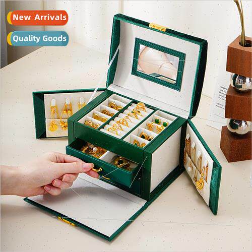Europe velvet jewelry organizer double layer large capacy ne