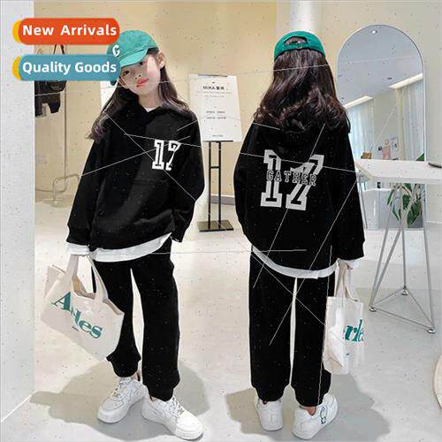 Autumn winter new children hooded sweater sweatpants su smal