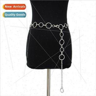 Women Circ Metal Fashion Chain Versatile Belt Waist