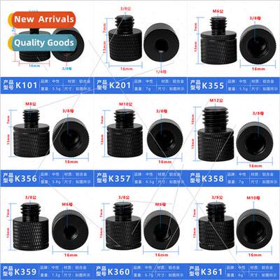 3/8 Convert M68M10M12 Adapter Screw 1/4 to 3/8 Camera Tripod