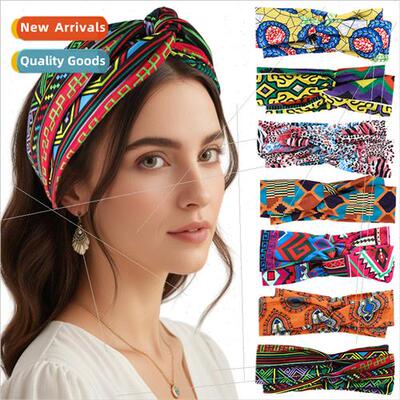 Boho Wide Hair Bands Yoga Sports Sweat Absorbing Hair Bands