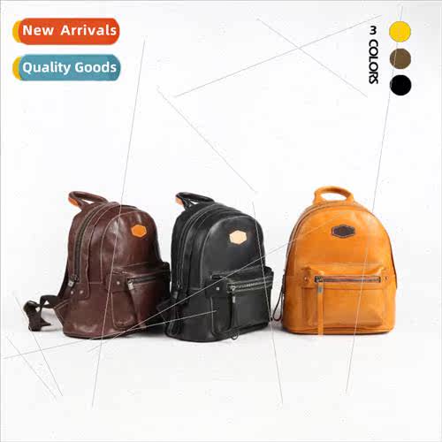 2024 Leather Shoulder Bag Cowhide Backpack 6107 Leather Casu