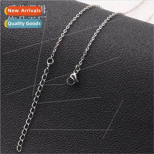 Colorfast short whip chain flat cross chain o chain female f