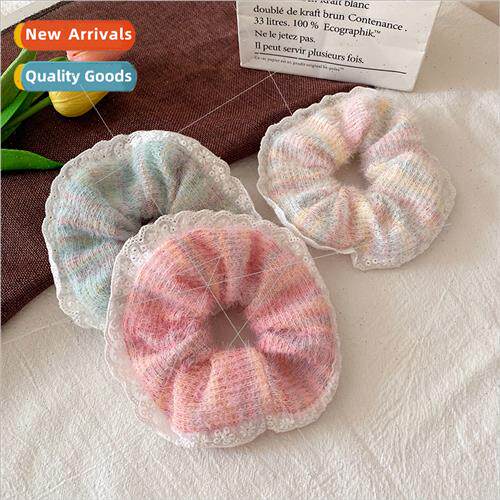 Autumn winter sweet lace lace large intestine hair circle fe